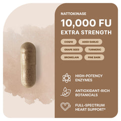 Micro Ingredients nattokinase vegetarian capsules close-up highlighting easy swallowing