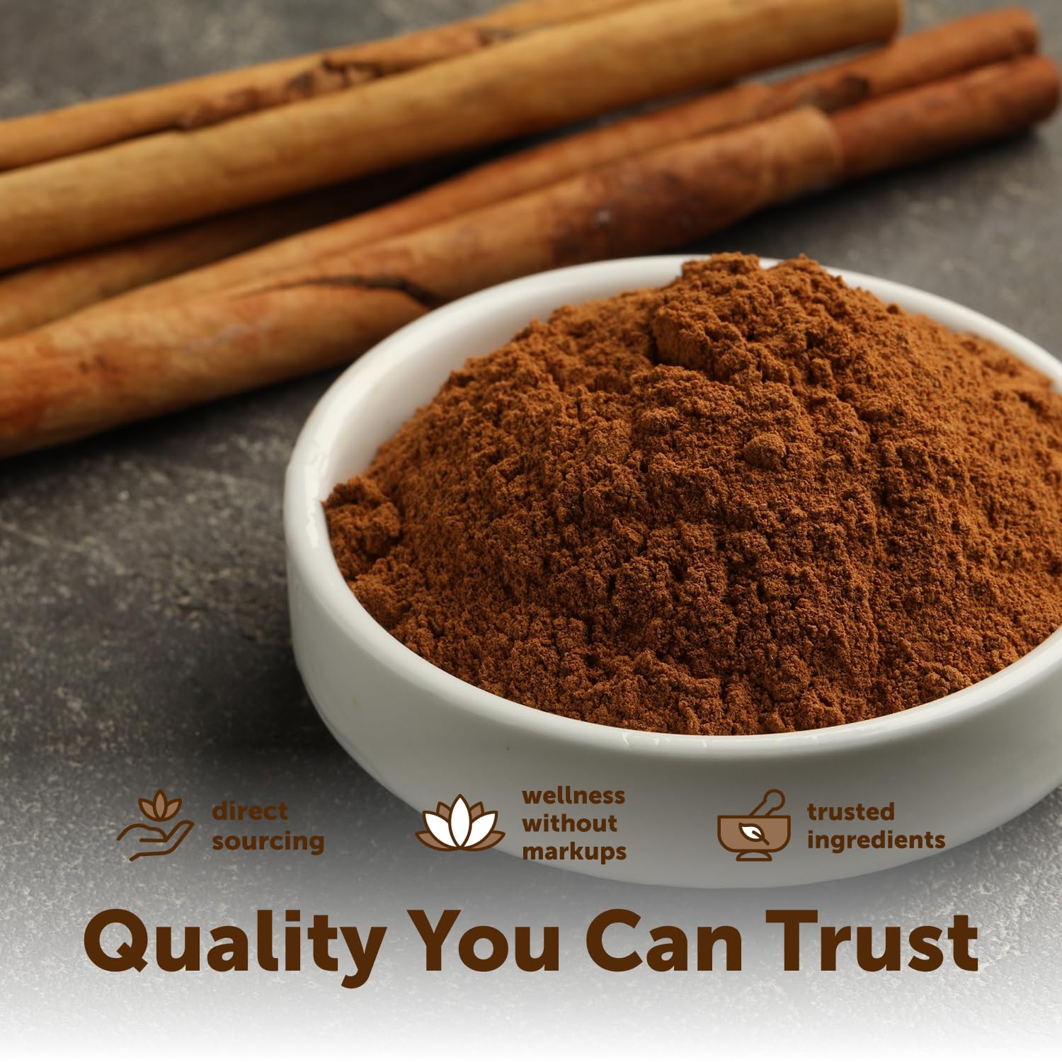 Micro Ingredients label detail showing organic and non-GMO certifications for quality