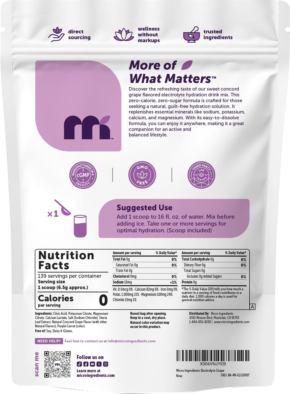 Micro Ingredients tub beside water bottle for shelf and size comparison benefit