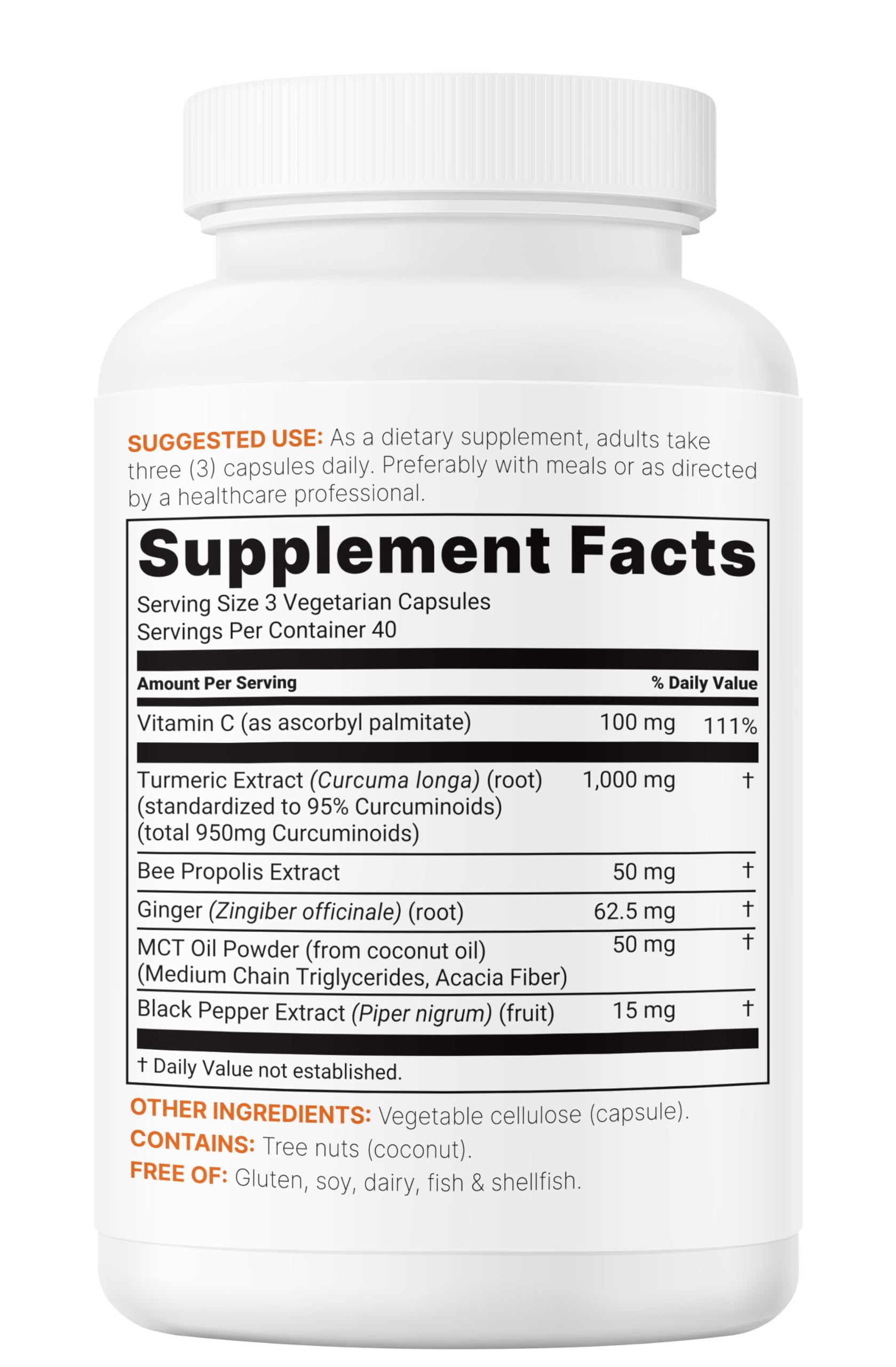 Micro Ingredients bottle beside ruler for size and capsule quantity clarity