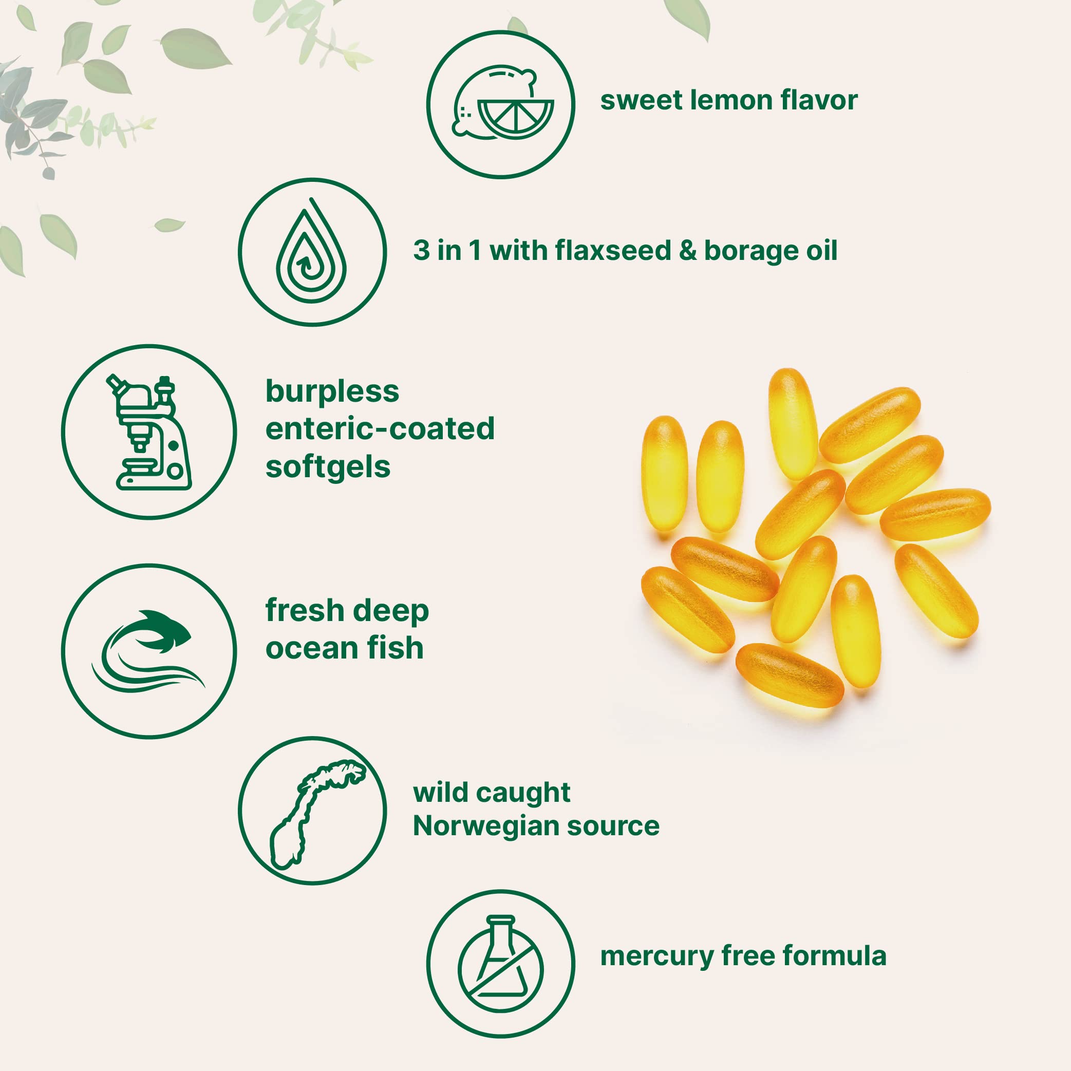 Micro Ingredients softgel in hand showing size and easy daily dosing convenience