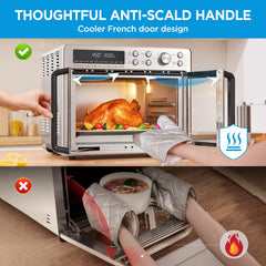 Midea Flexify Classic air fry basket closeup demonstrating crisping with minimal oil