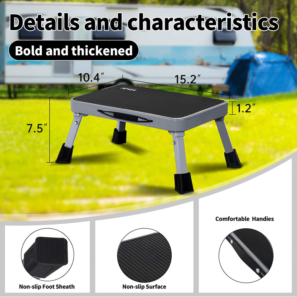 Mifami rubber feet and locking buttons detail for added stability
