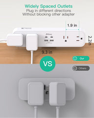 Mifaso right-angle plug and 5ft cord detail for flexible placement