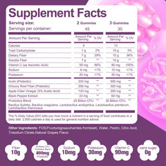 Migcopat open jar with visible grape gummies emphasizing convenient chewable delivery