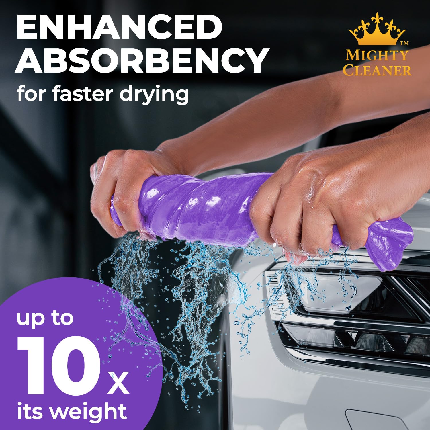 Mighty Cleaner close-up fabric texture highlighting soft, low-abrasion weave