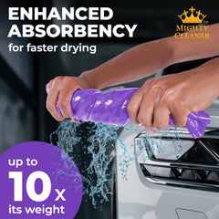Mighty Cleaner close-up fabric texture highlighting soft, low-abrasion weave