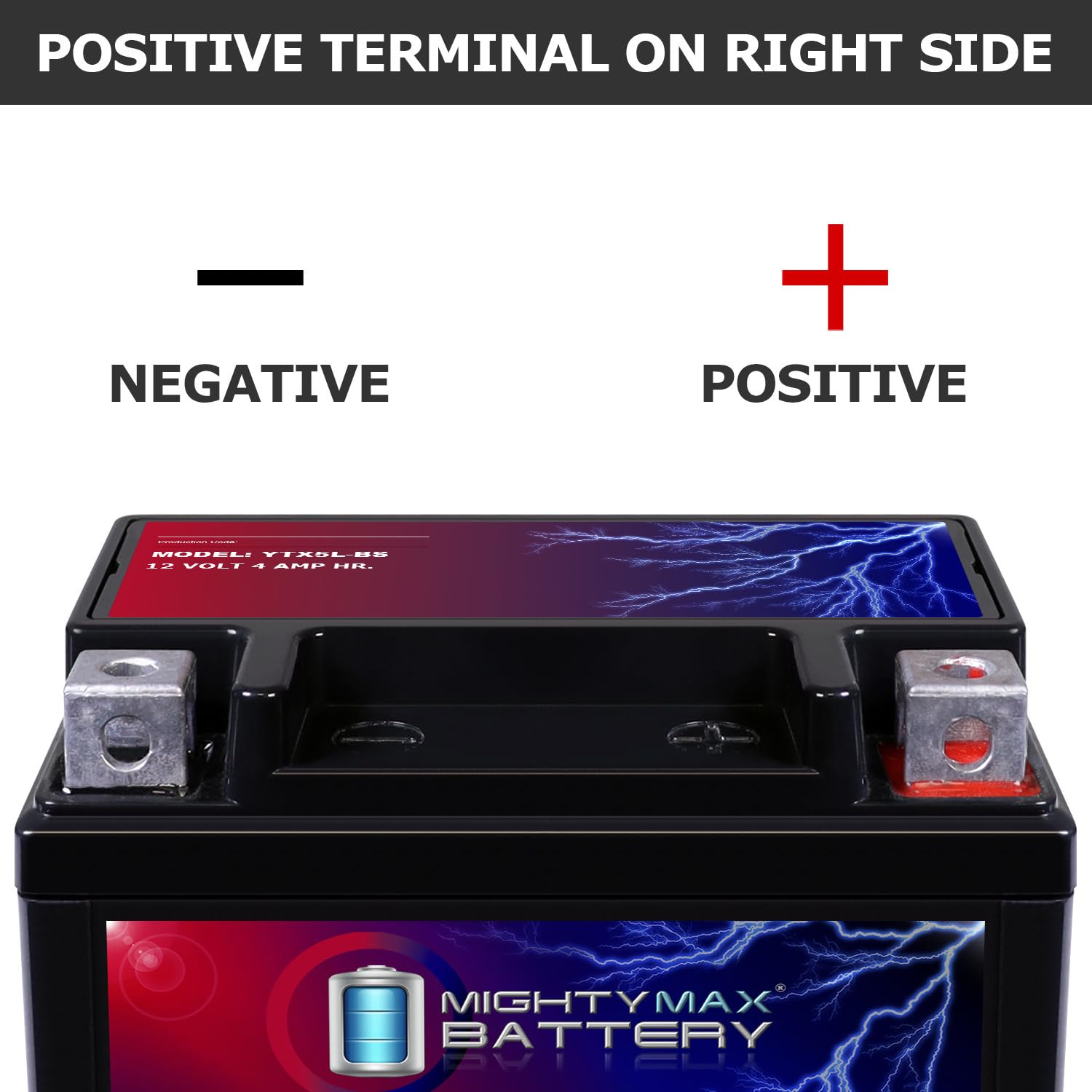 Mighty Max Battery beside a ruler showing exact dimensions for fit verification benefit