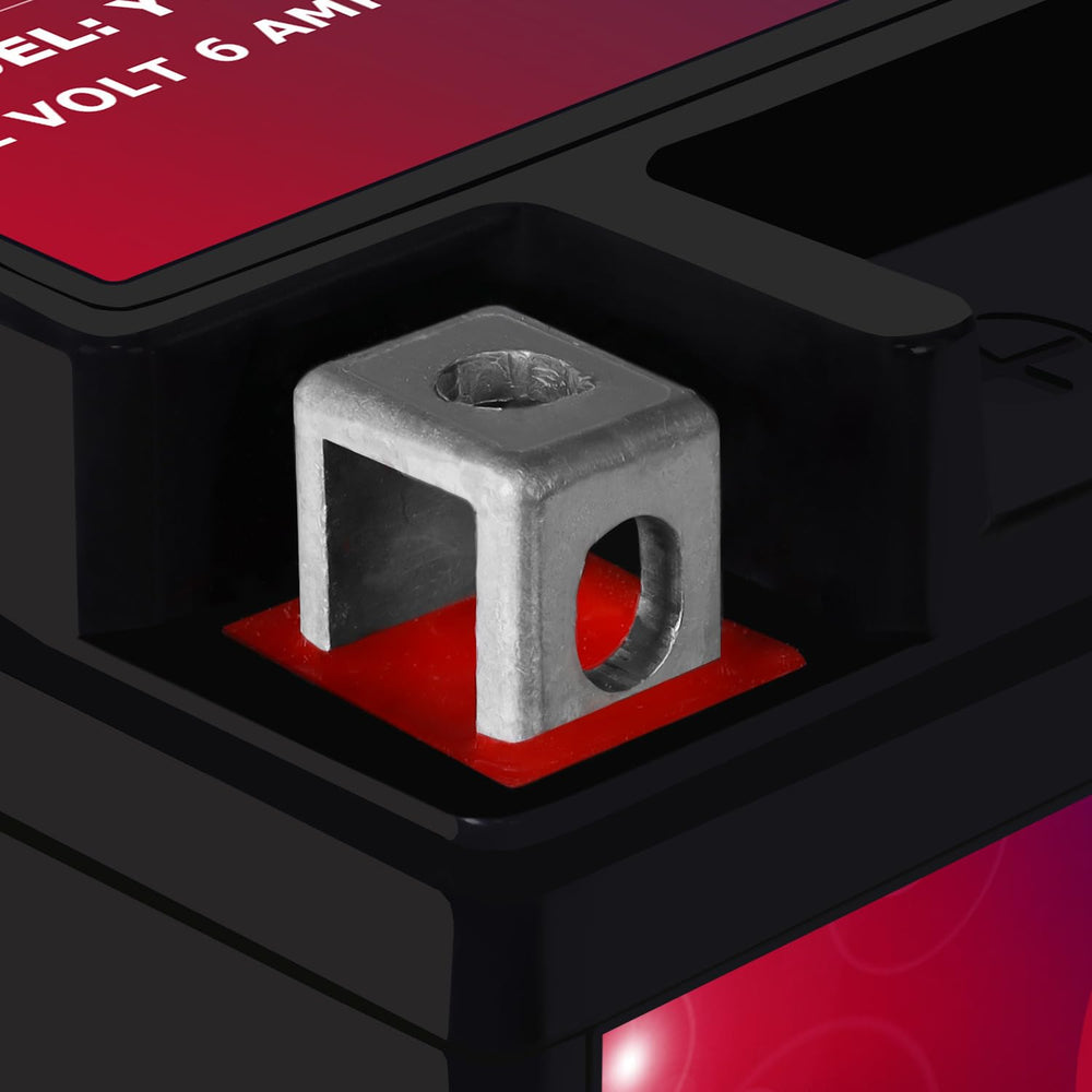 Mighty Max Battery next to a ruler showing scale for size confirmation