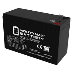 Mighty Max Battery front view showing compact 12V 9Ah design and easy installation