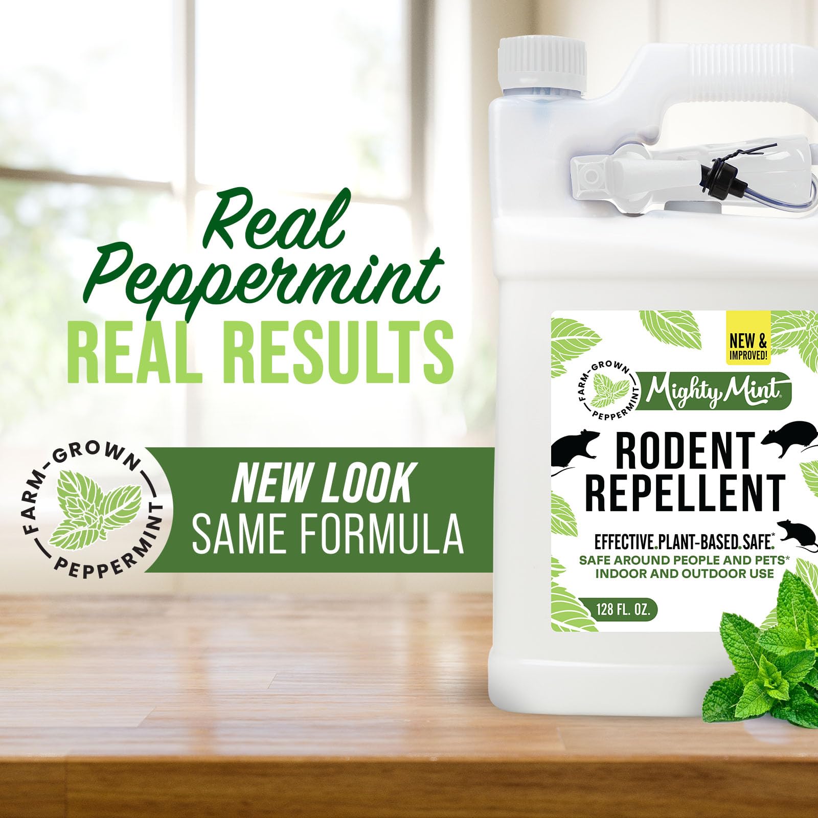 Mighty Mint peppermint oil close-up highlighting natural ingredient potency