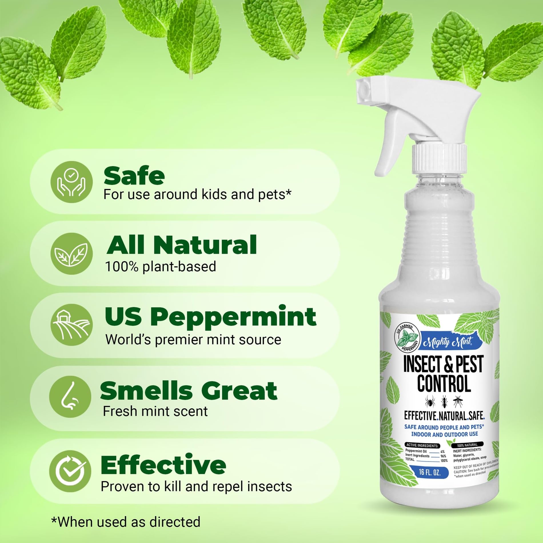 Mighty Mint spray nozzle close-up for precise targeted application