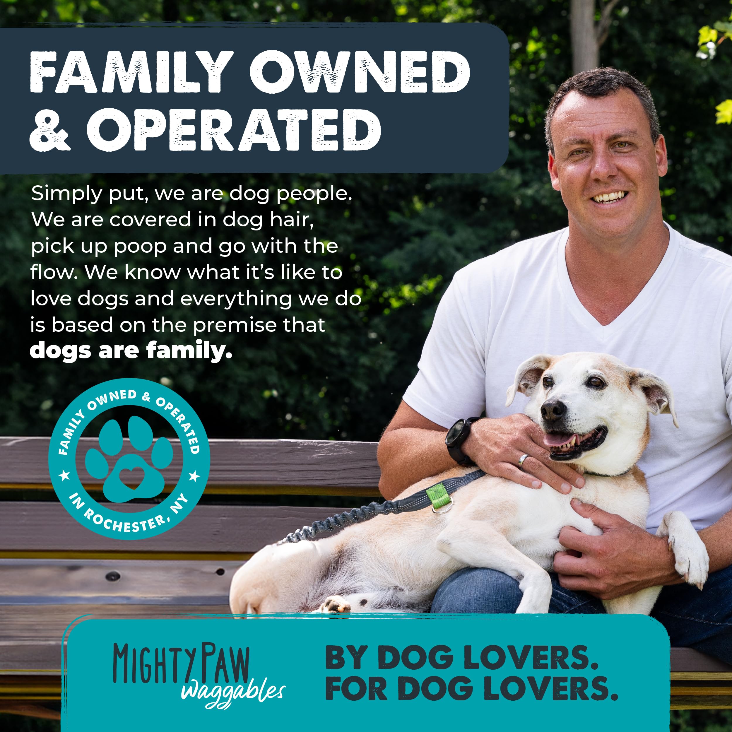 Mighty Paw bottle placed with travel items showing portability and calming help benefit