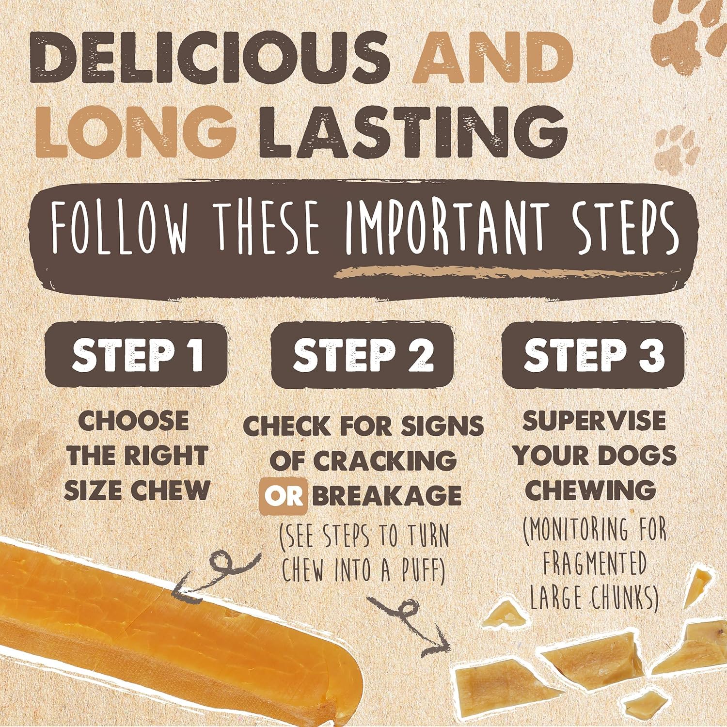 Mighty Paw ingredients label showing three simple components clearly