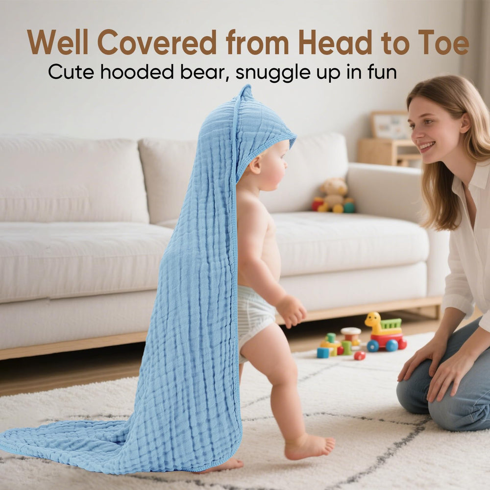 MIGIOL towel used as changing mat showing clean surface protection