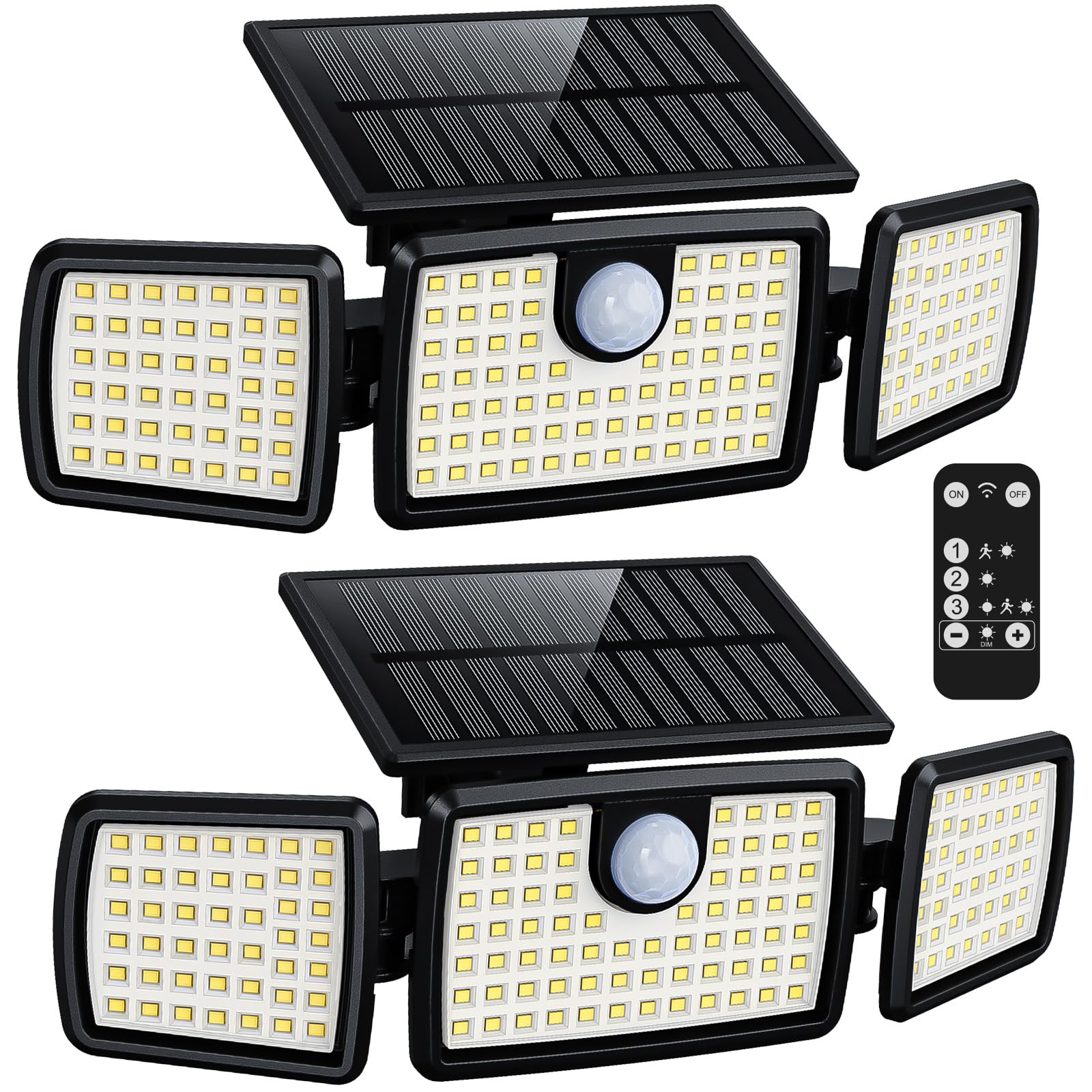 MIHANI front view dual pack showing robust weatherproof housing and bright output benefit