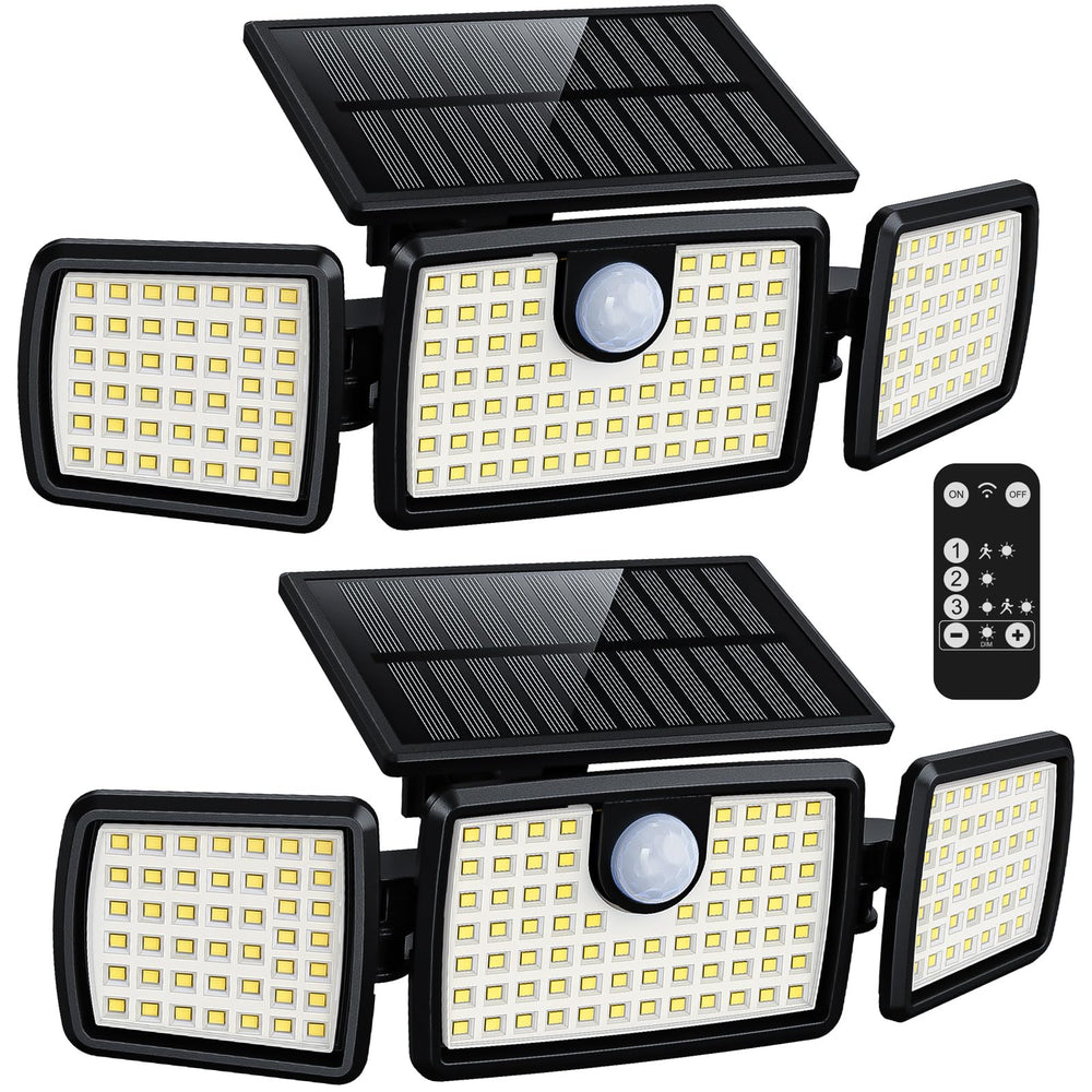 MIHANI front view dual pack showing robust weatherproof housing and bright output benefit