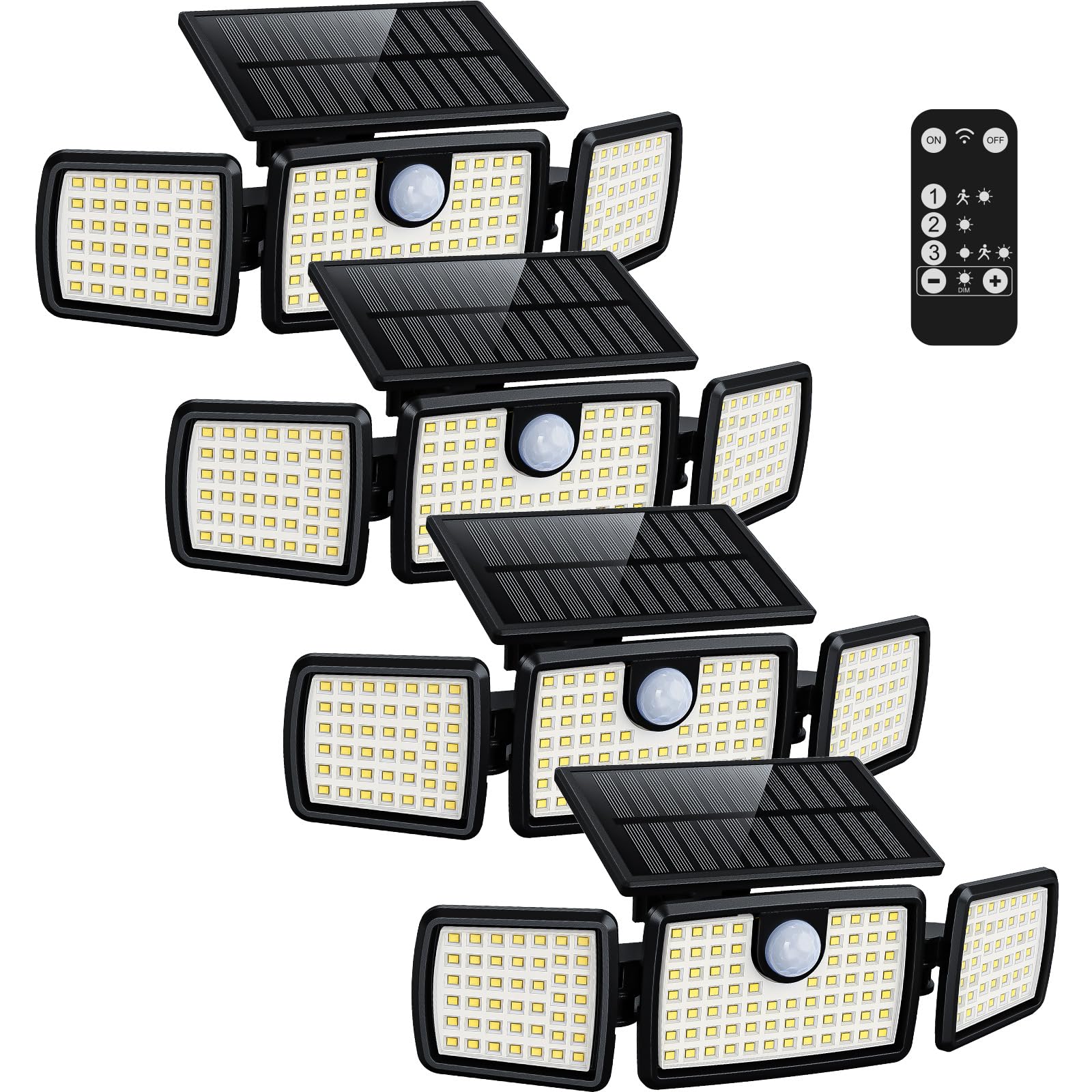 MIHANI front view showing four lights and benefits of high brightness