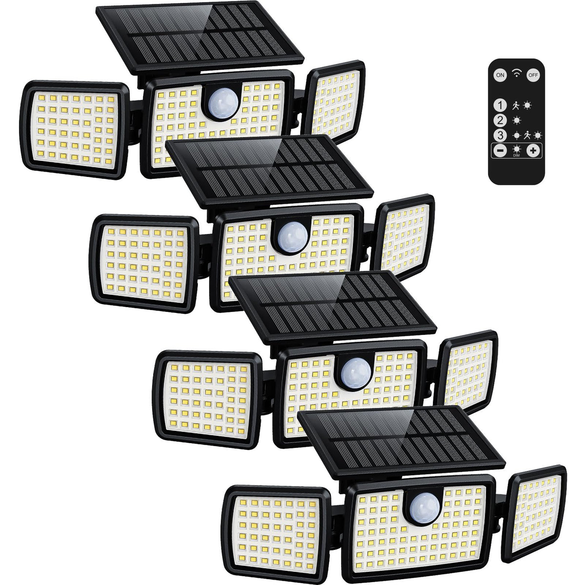 MIHANI front view showing four lights and benefits of high brightness