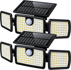 MIHANI three-head front view showing bright floodlight and wide coverage benefit