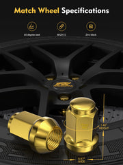 MIKKUPPA close-up of lug nut threads and 60° seat showing fit accuracy and corrosion resistance benefit