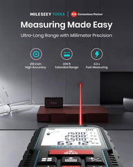 MiLESEEY angle sensor close-up illustrating precise inclinometer for accurate leveling