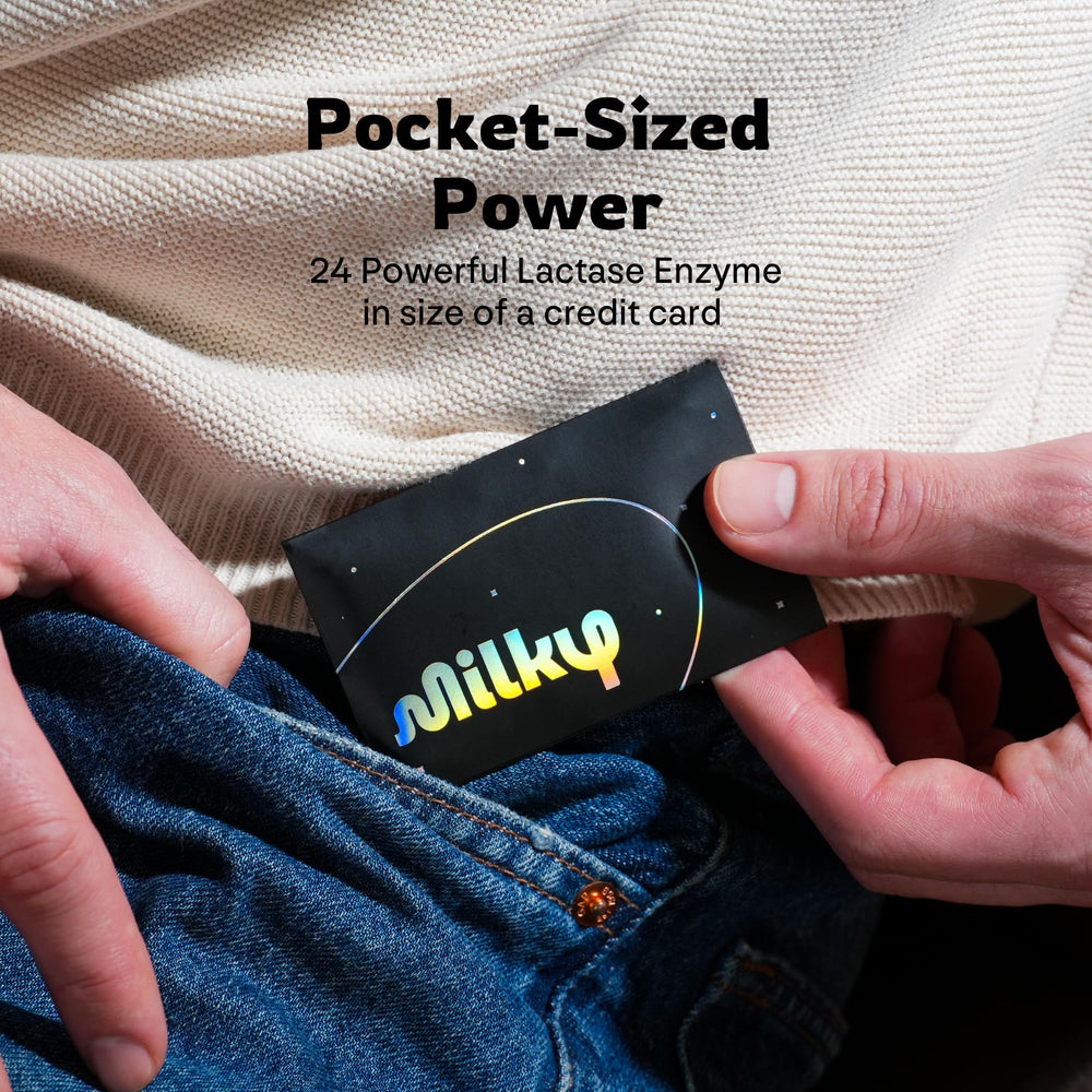 Milky tablets spread on surface illustrating count and convenient daily doses