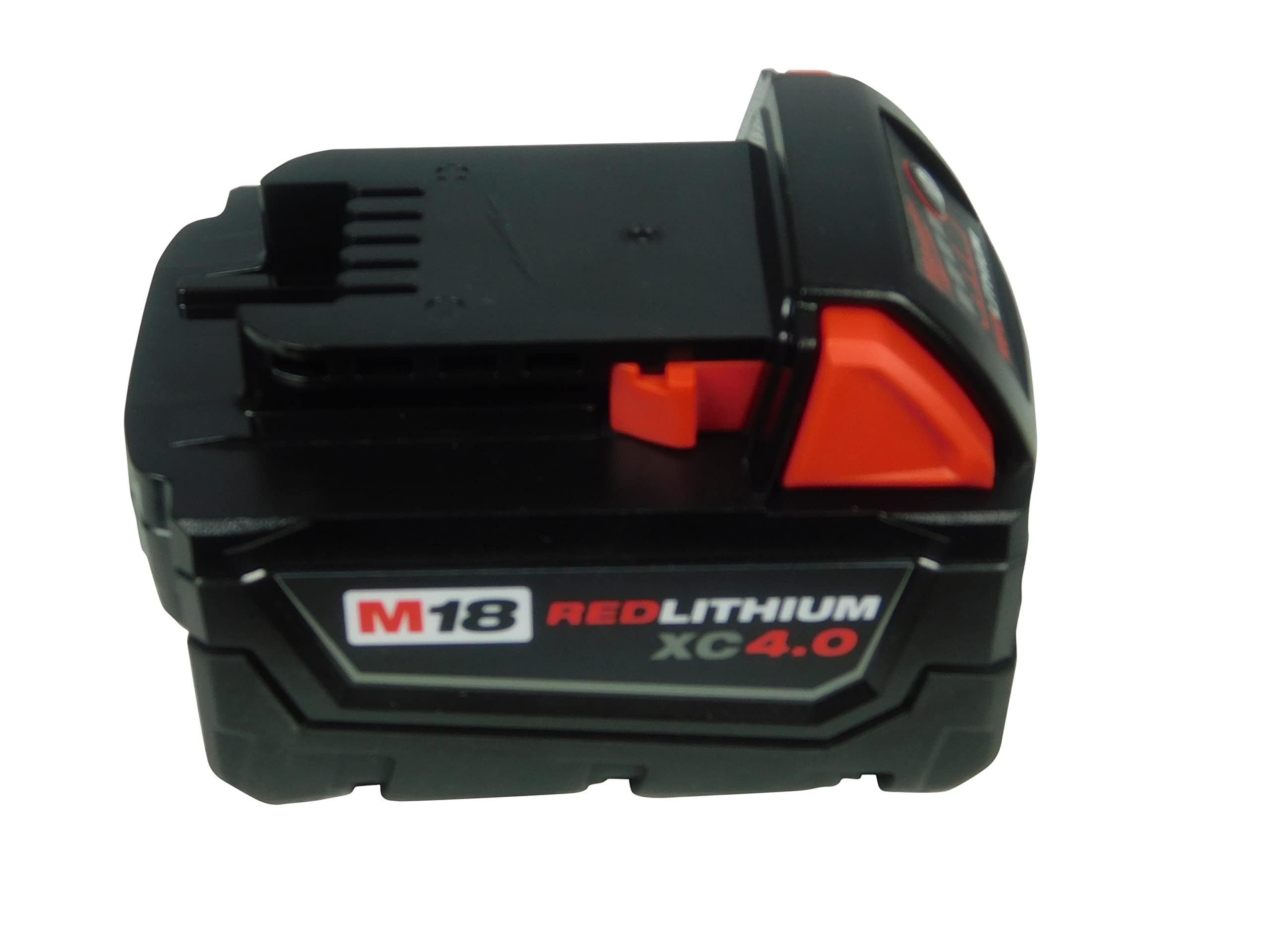 Milwaukee battery installed in impact driver demonstrating compatibility and runtime