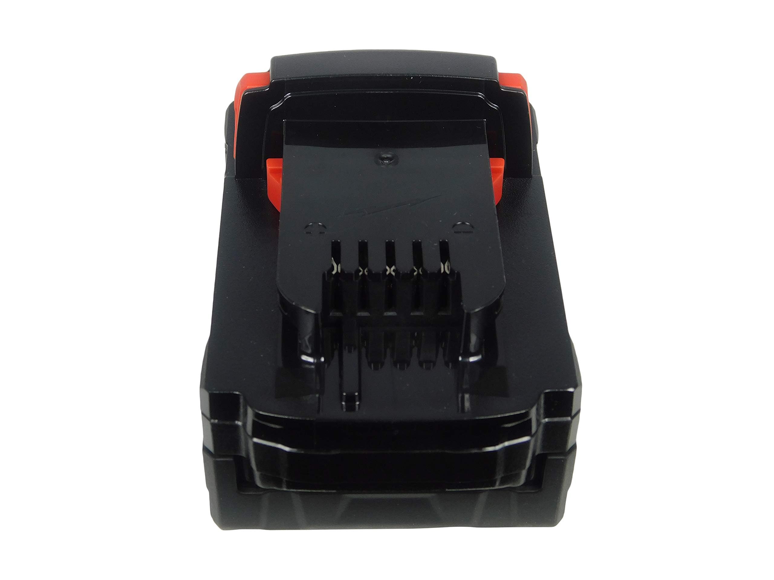Milwaukee battery beside ruler showing compact size and easy portability benefit