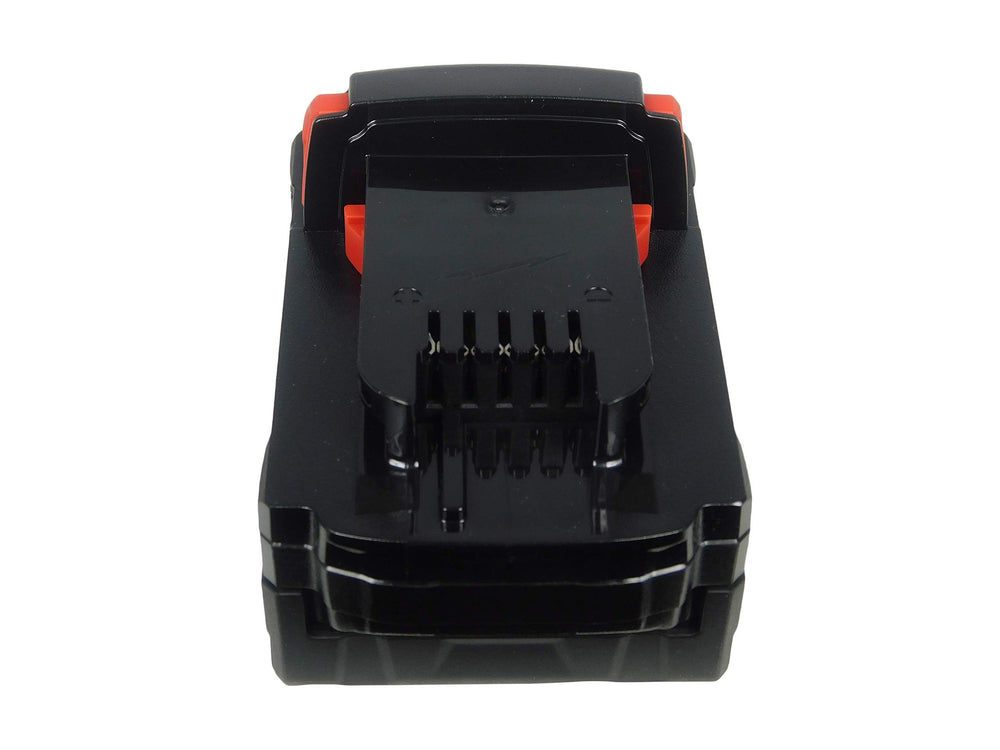Milwaukee battery beside ruler showing compact size and easy portability benefit