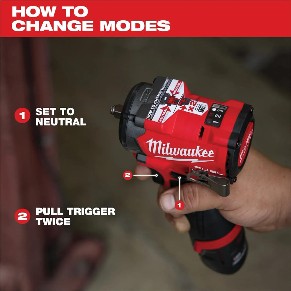 Milwaukee M12 FUEL used on a car engine showing faster removal of stubborn bolts