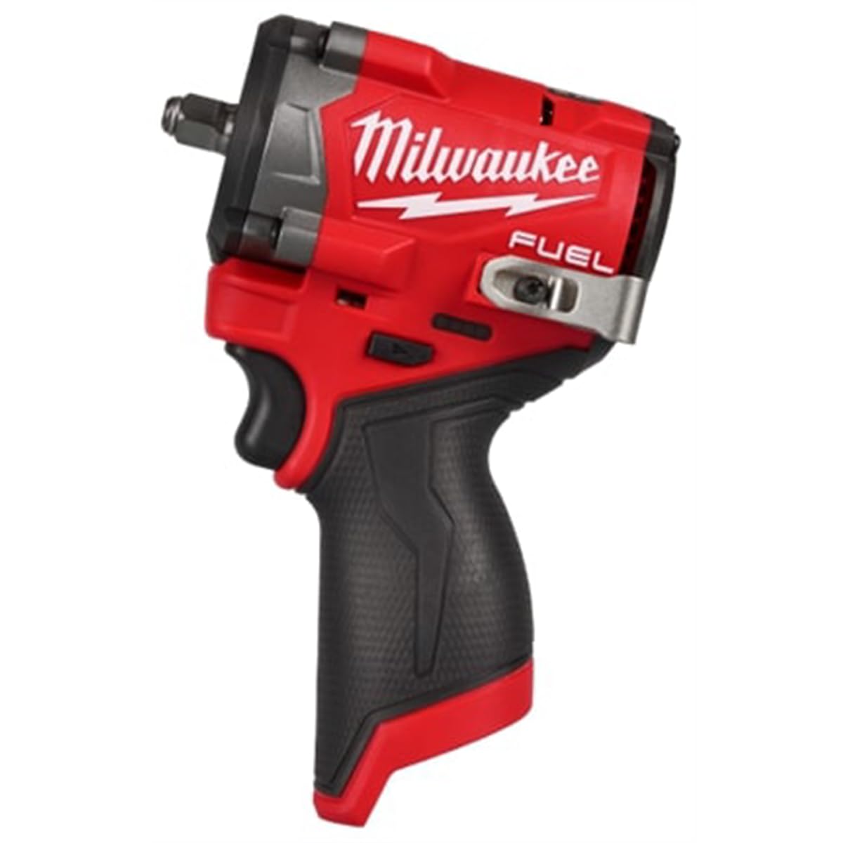 Milwaukee M12 FUEL stubby front view showing compact design and portability benefit