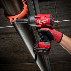 Milwaukee friction ring close-up emphasizing easy socket changes and secure hold