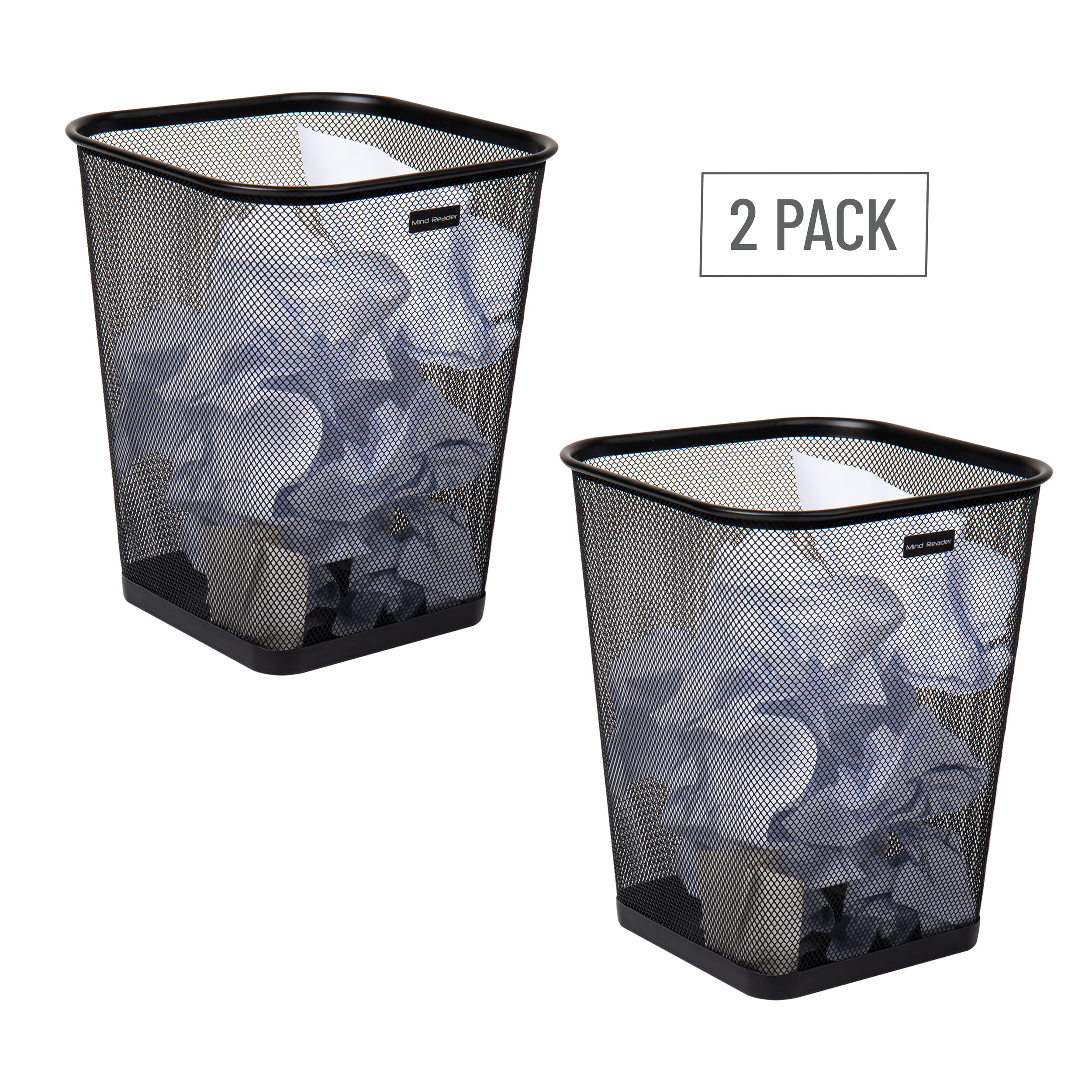 Mind Reader pair used for recycling and trash showing sorting convenience and matching style