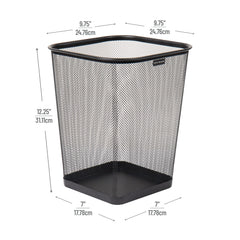 Mind Reader top view of rolled rim making safe handling and easy emptying visible