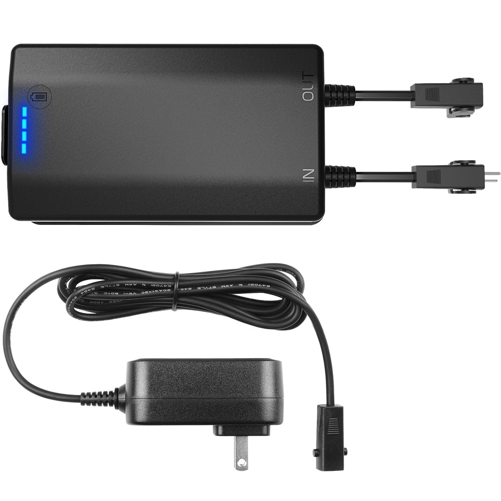 MineCtrl battery front view showing compact design and portability benefit