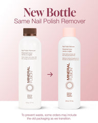 Mineral Fusion bottle top and label close-up highlighting product identification benefit