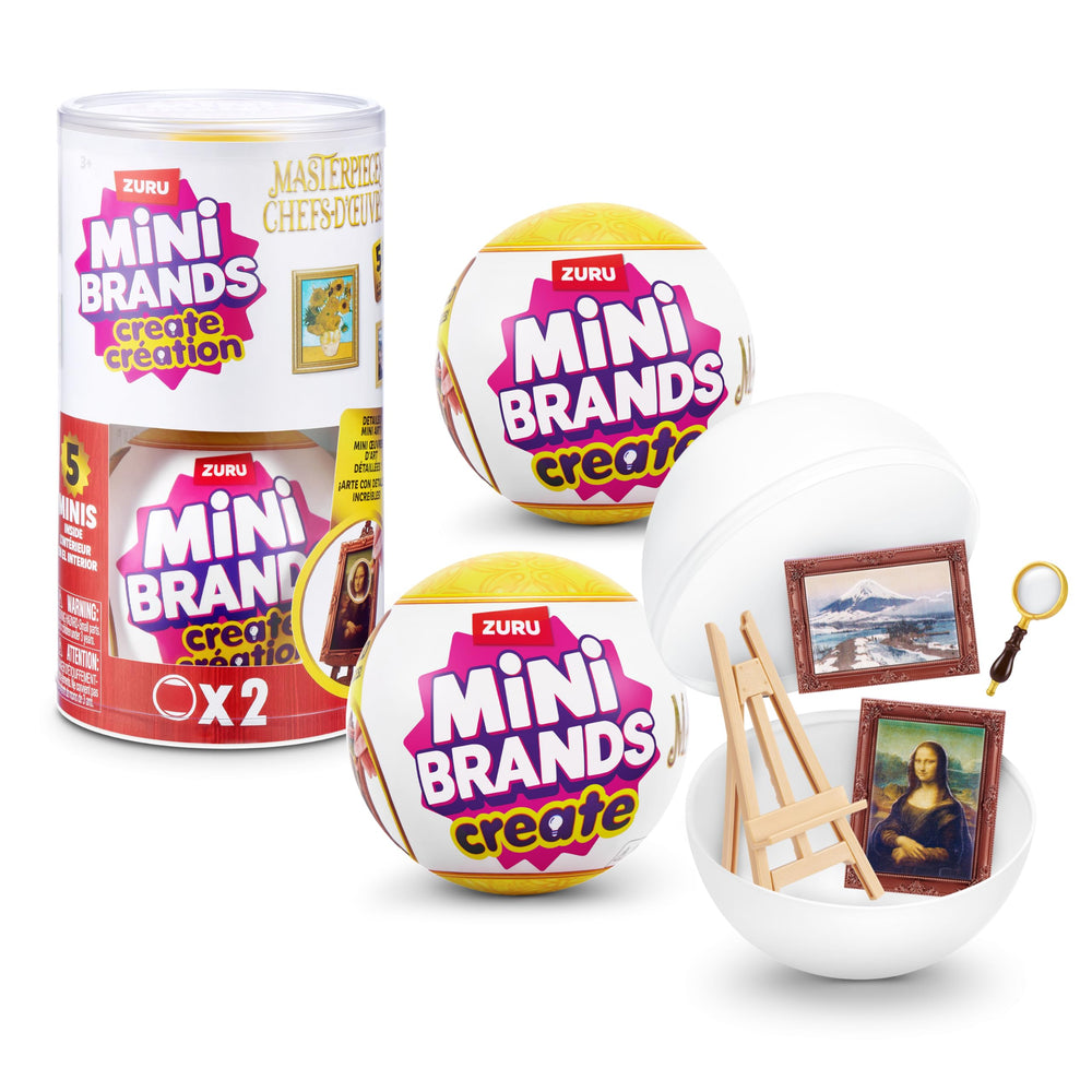Mini Brands front packaging showing capsule and branding, inspires collectible display