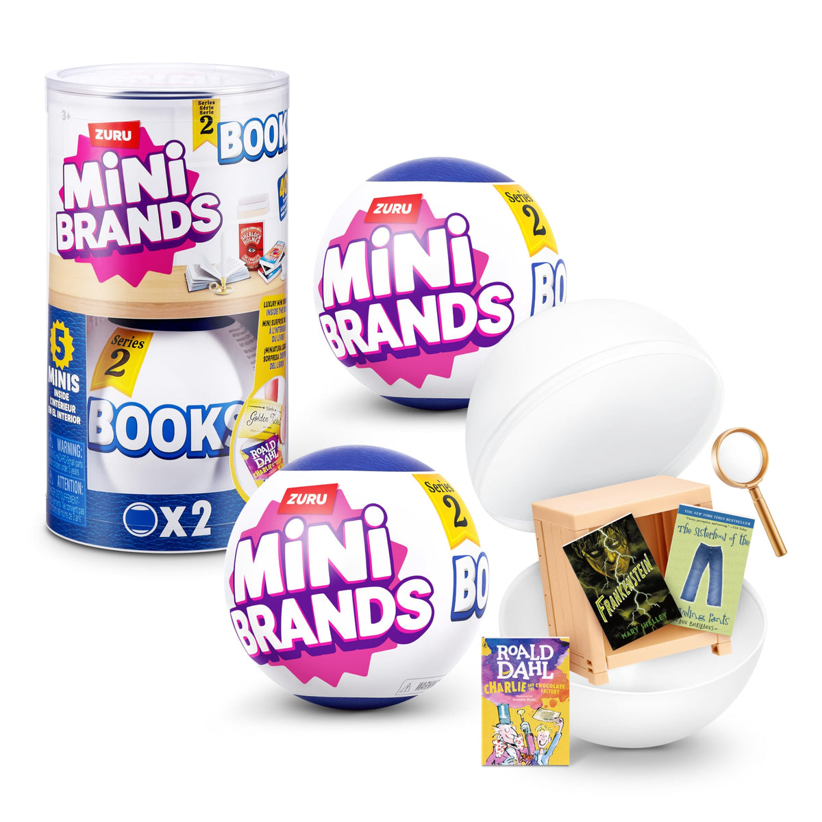 Mini Brands front view of Series 2 capsules showing collectible variety and appeal