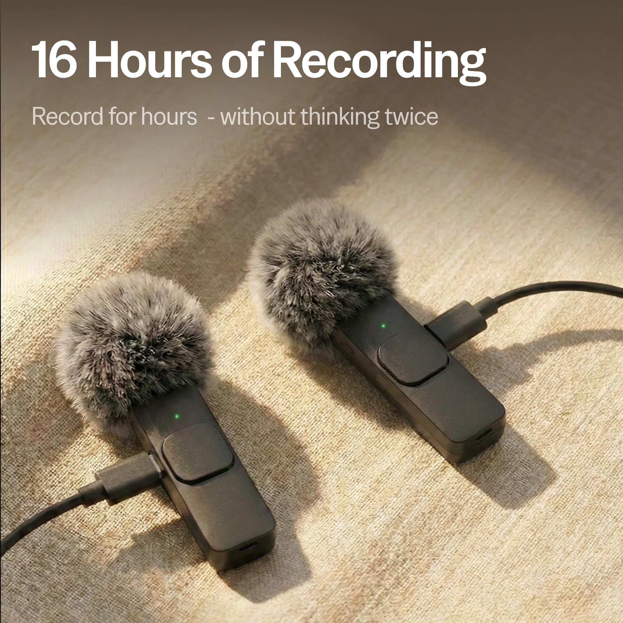 Mini Mic Pro clipped to shirt during interview, Mini Mic Pro delivers consistent vocal levels