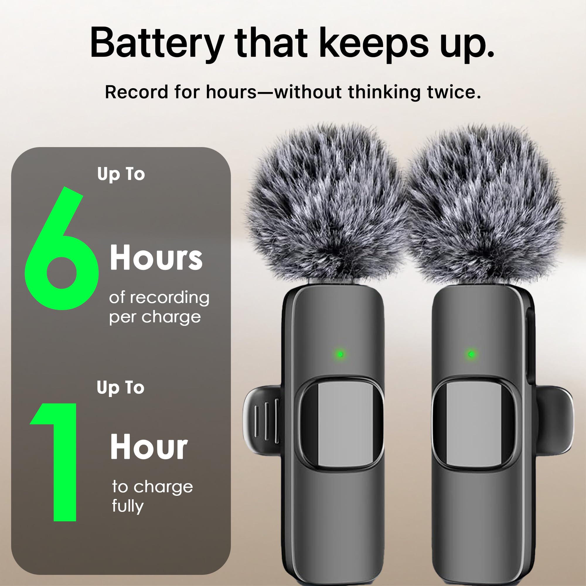Mini Mic Pro clipped on shirt demonstrating hands-free recording mobility