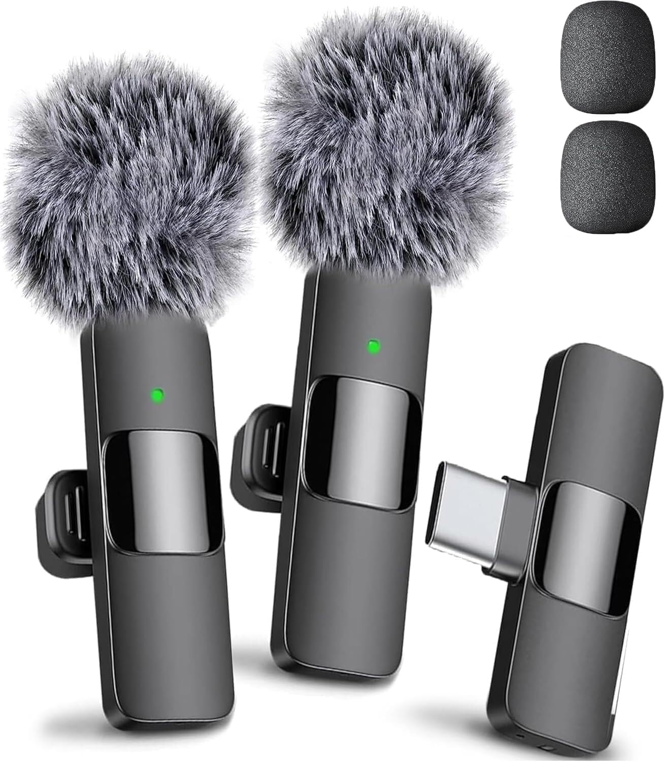 Mini Mic Pro front view showing compact body and clip for easy mounting