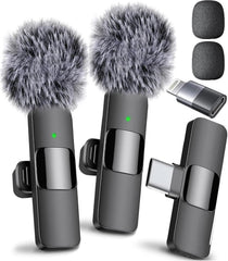 Mini Mic Pro front view showing compact design and easy clip, improves on-camera audio