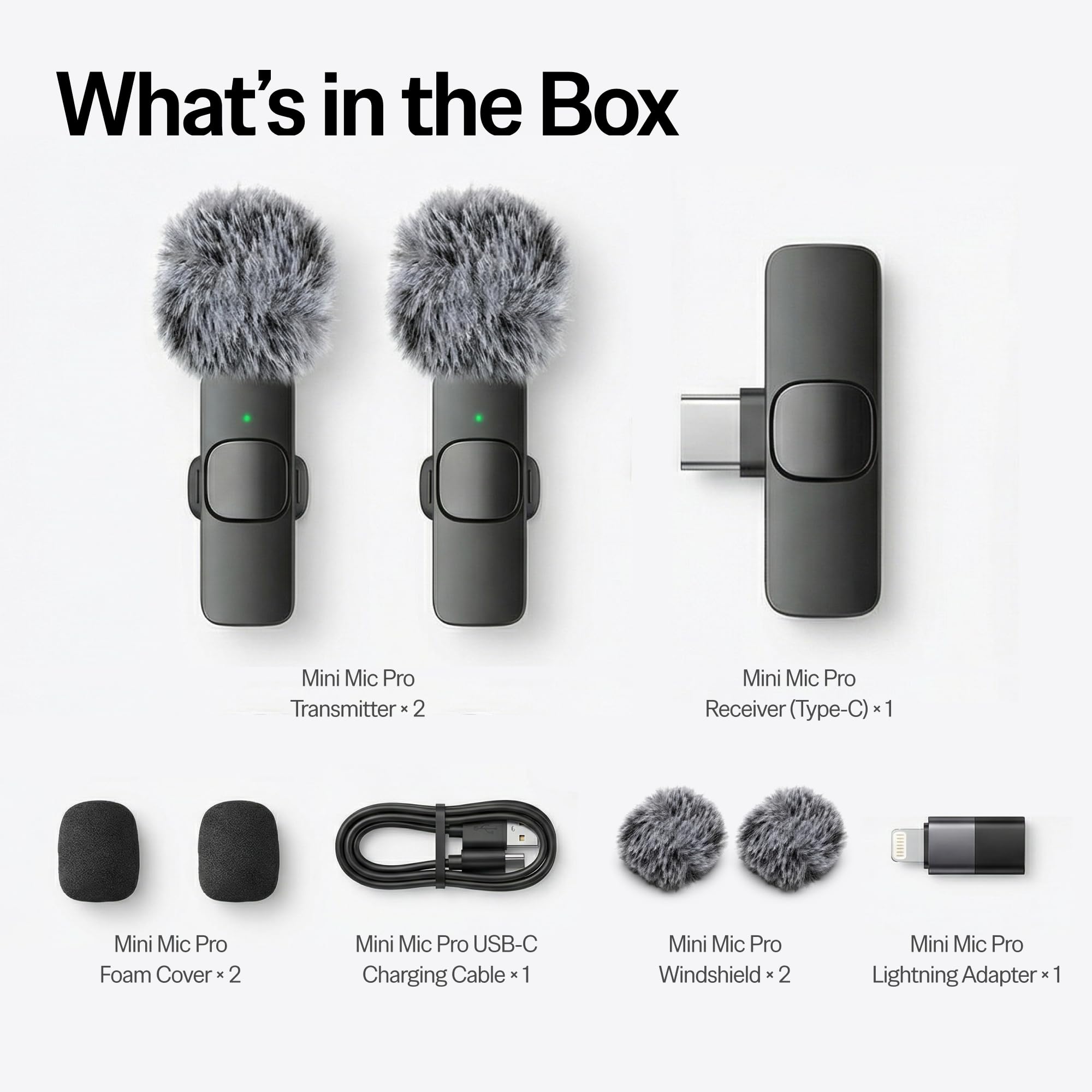 Mini Mic Pro beside keys in pocket for size comparison, Mini Mic Pro ultra-portable for creators