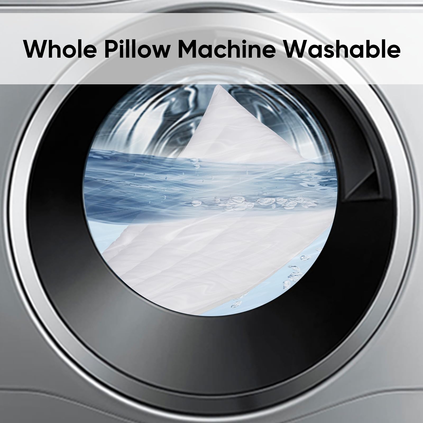 MINUPWELL care label and instructions image showing washable, low-maintenance benefit