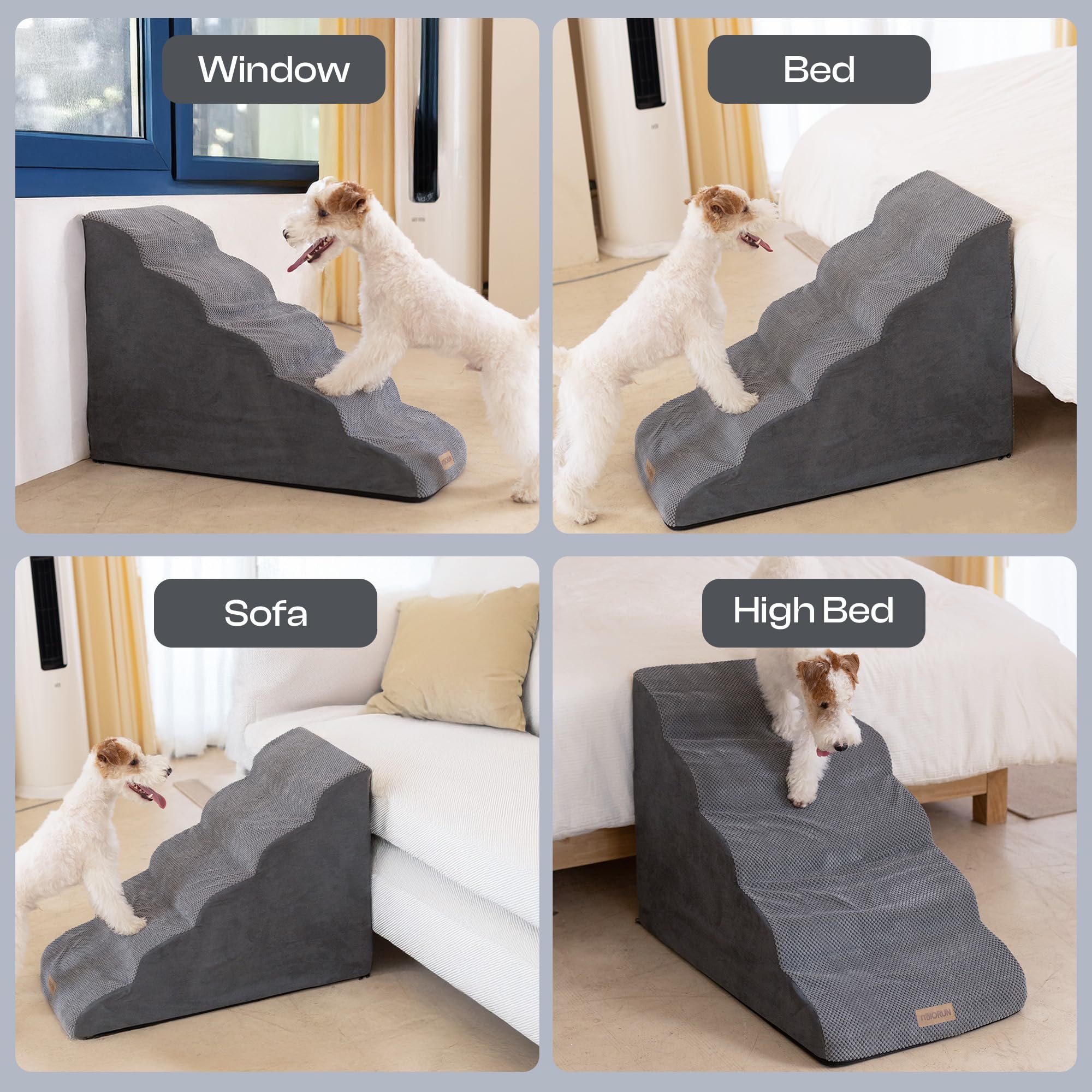 Miorun non-slip base detail preventing floor sliding and wobble
