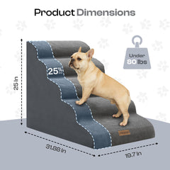 Miorun side profile highlighting 25 inch height and gentle incline