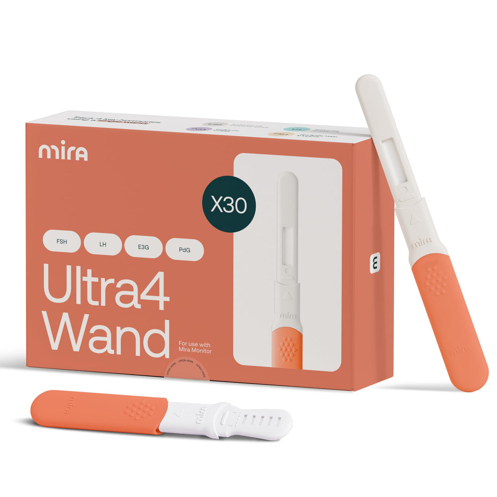 Mira front packaging showing 30 Ultra4 wands and branding benefit clarity