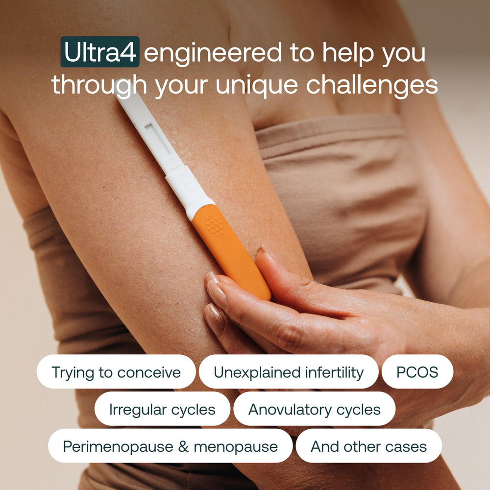 Mira labelled wand detail highlighting hormone panel markings for reliable tracking
