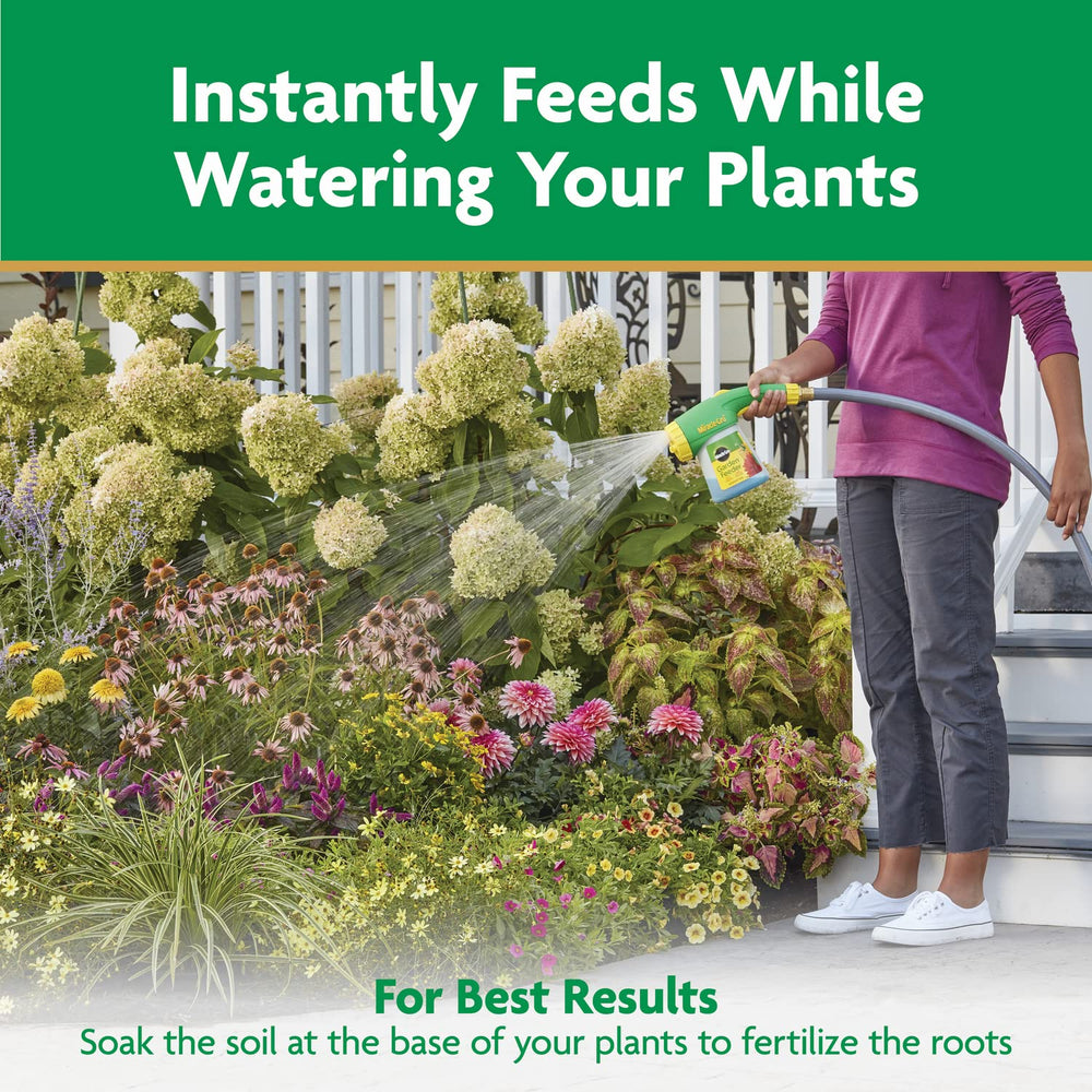 Miracle-Gro used in flower beds improving bloom size and color
